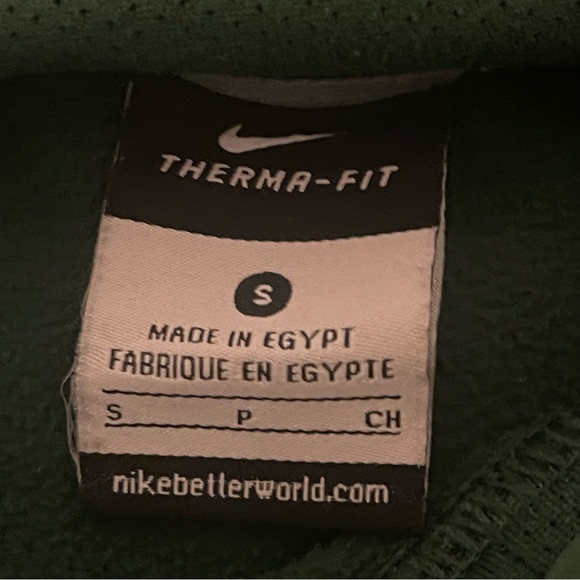Nike Michigan State Therma Fit Hoodie Mens Small Green MSU NCAA Spartans Sports - Picture 3 of 8